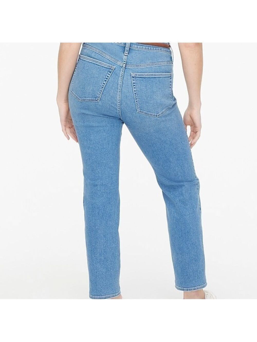 J.CREW STOVEPIPE SIGNATURE STRETCH PETITE JEANS SZ 32 - Picture 2 of 12
